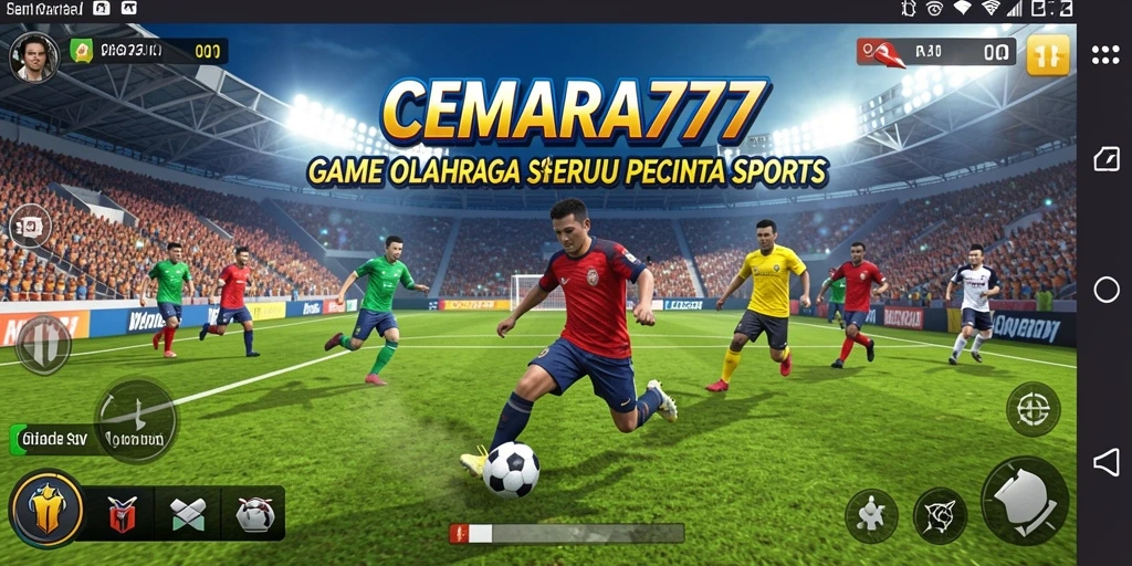 Tampilan seru dari gameplay CEMARA777 yang menampilkan aksi olahraga.