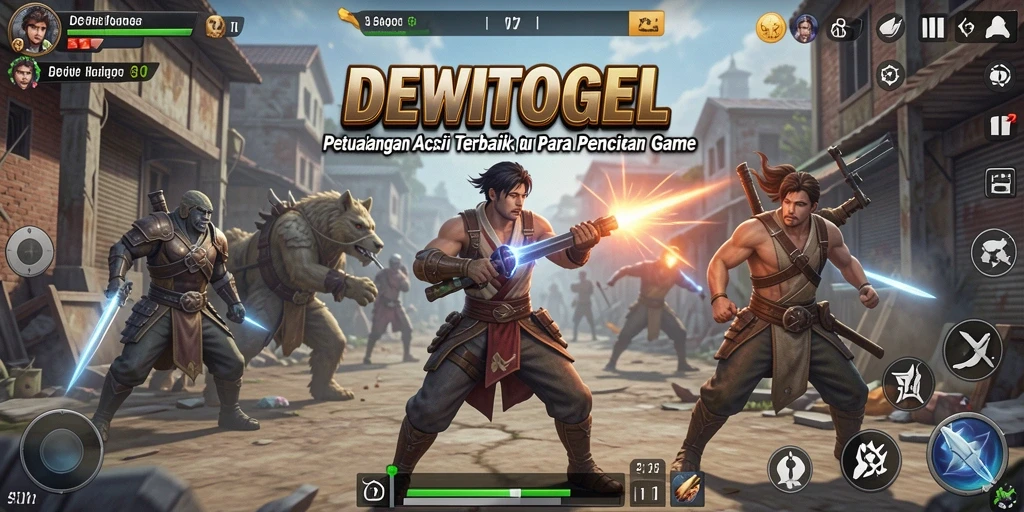 Gameplay seru DEWITOGEL dengan pertarungan yang mendebarkan.