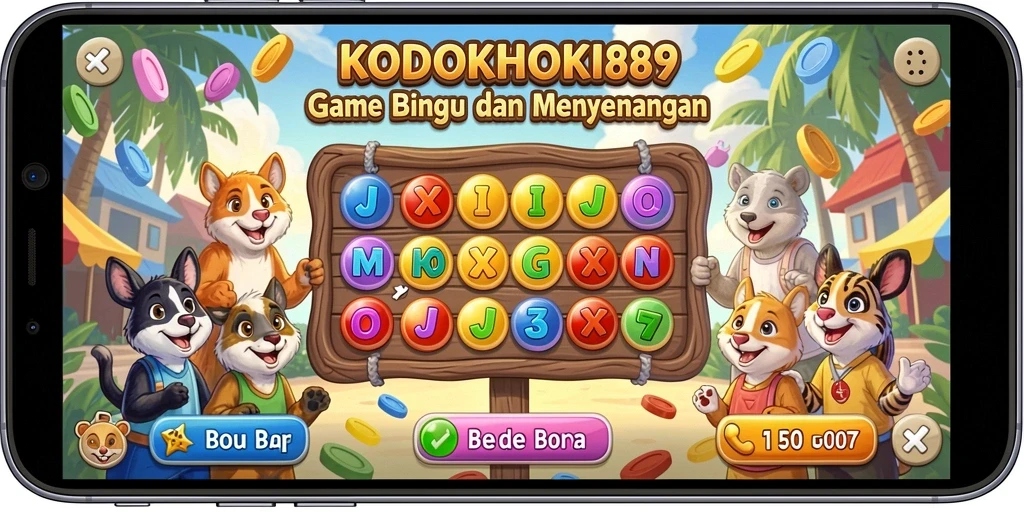 Tampilan permainan Bingo yang seru di KODOKHOKI889.