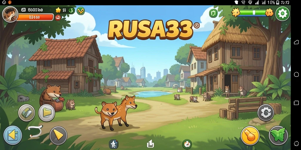 Tangkapan layar game RUSA33 menampilkan gameplay Idle yang menarik.