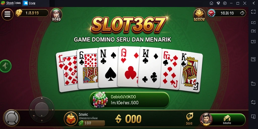 Tampilan gameplay seru dalam permainan Domino.