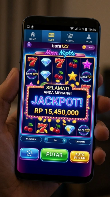 Screenshot antarmuka utama aplikasi bata123 yang menarik.